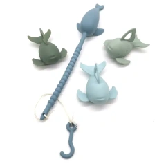Bath Toys Silicone Fishing Toy