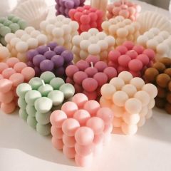 6 Cavity 3D Bubble Silicone Molds for Candles Making