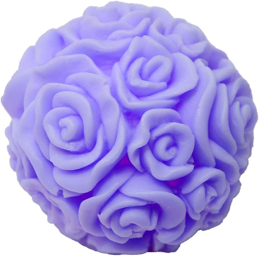 Rose Flower Column Candle Silicone Molds