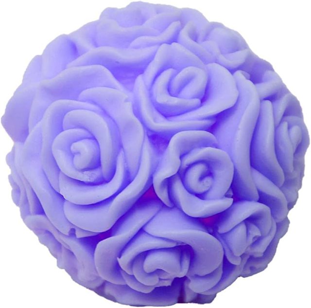 Rose Flower Column Candle Silicone Molds