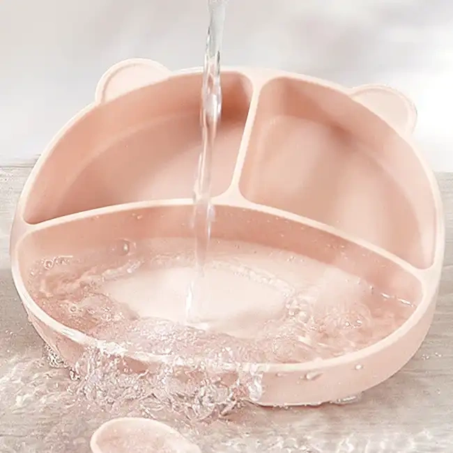 100% Food Grade Silicone Baby Plates