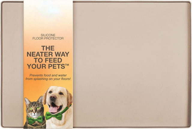 Dog Food Mat for Food and Water Bowls