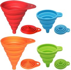 Silicone Collapsible Kitchen Funnel Set
