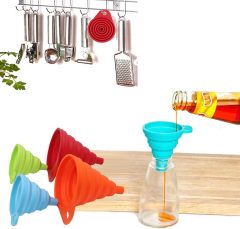 Silicone Collapsible Kitchen Funnel Set