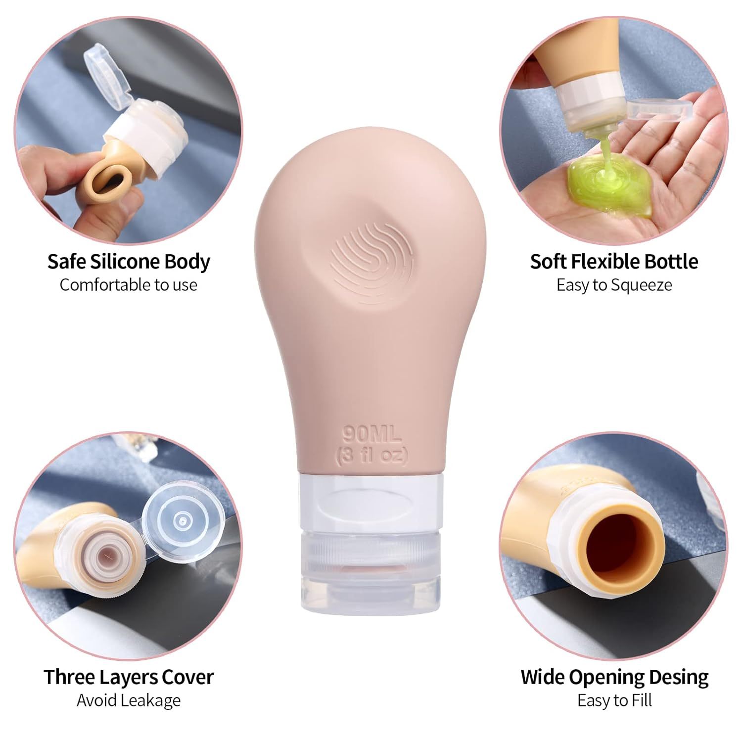 Travel Bottles Set for Toiletries