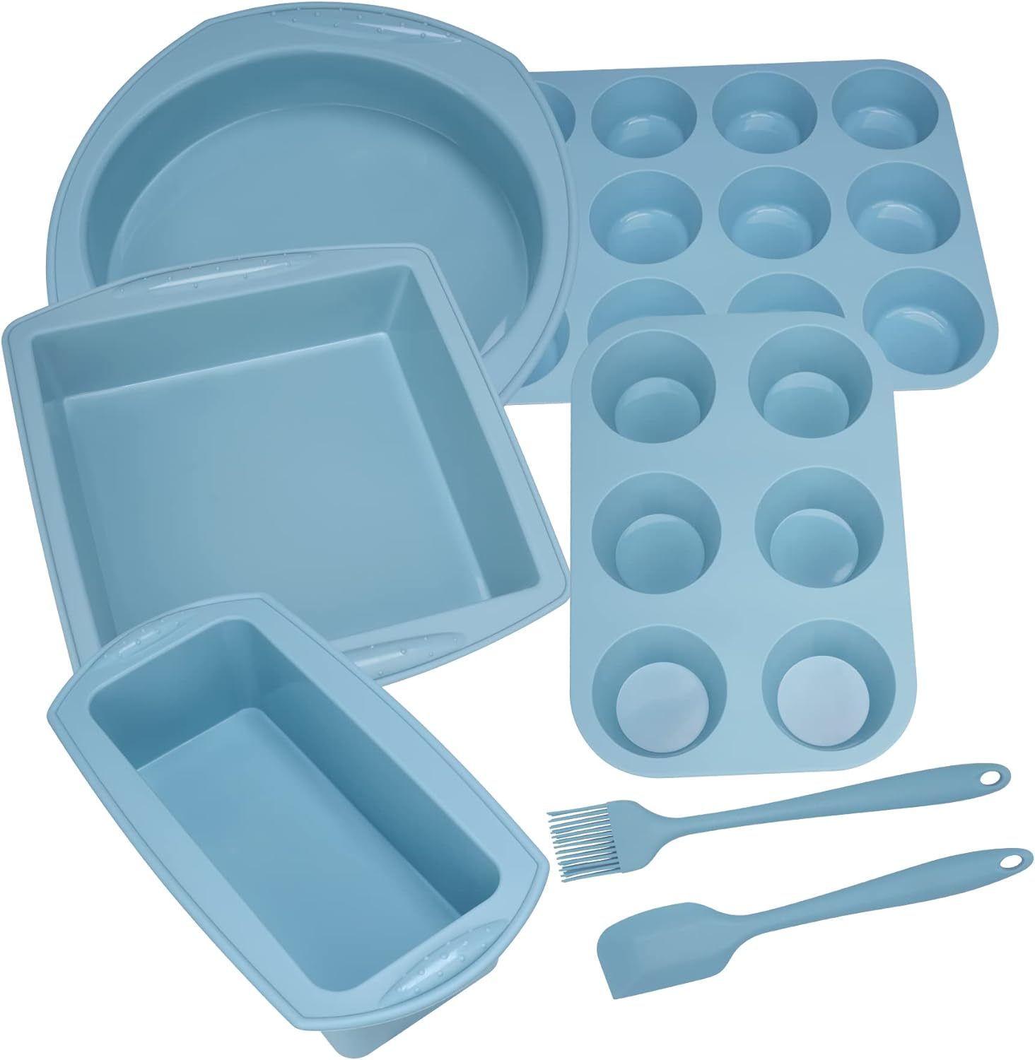 Economical Nonstick Silicone Baking Cake Pan,Nonstick Silicone Baking Cake Pan Cookie Sheet Molds Tray Set for Oven, BPA Free Heat Resistant Bakeware Suppliers Tools Kit for Muffin,cook and bakeware set,        gotham bakeware set, gotham steel 20-piece cookware + bakeware set