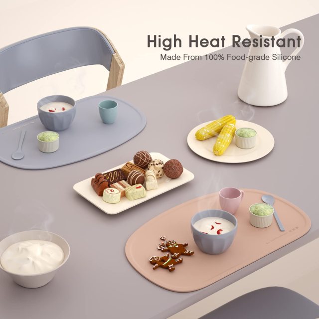 Campus Silicone Placemat with Raised Edges for Kids