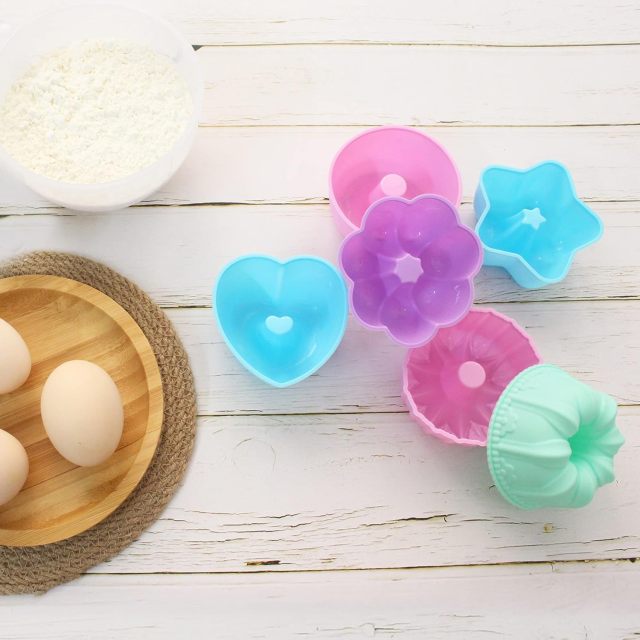Silicone Molds Cupcake Shapes Baking Cups Molds