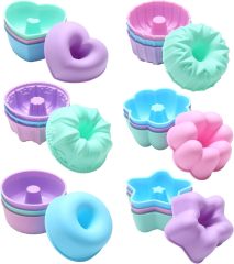 Silicone Molds Cupcake Shapes Baking Cups Molds