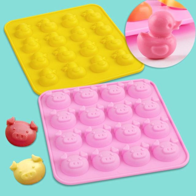 Duck and Pig Silicone Molds