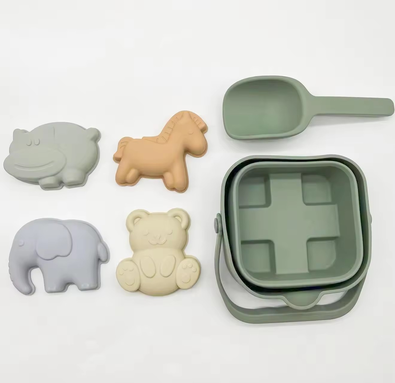 Silicone Beach Sand Pails for Travel