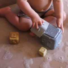 Nesting Cups and Silicone Stacking Toy,Silicone Stacking Cups - Nesting Cups and Silicone Stacking Toy - Open Ended Montessori Toddler and Baby Stacking Cups - Neutral Baby Toys