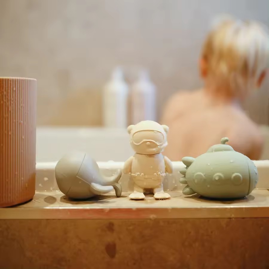 Mold Free Squirty Bath Toy for Toddlers,Silicone Baby Bath Toys, Mold Free Squirty Bath Toy for Toddlers, Preschool Bath Toys for Infants, Non-Toxic Bathtub Toys for Babies 6 Months+