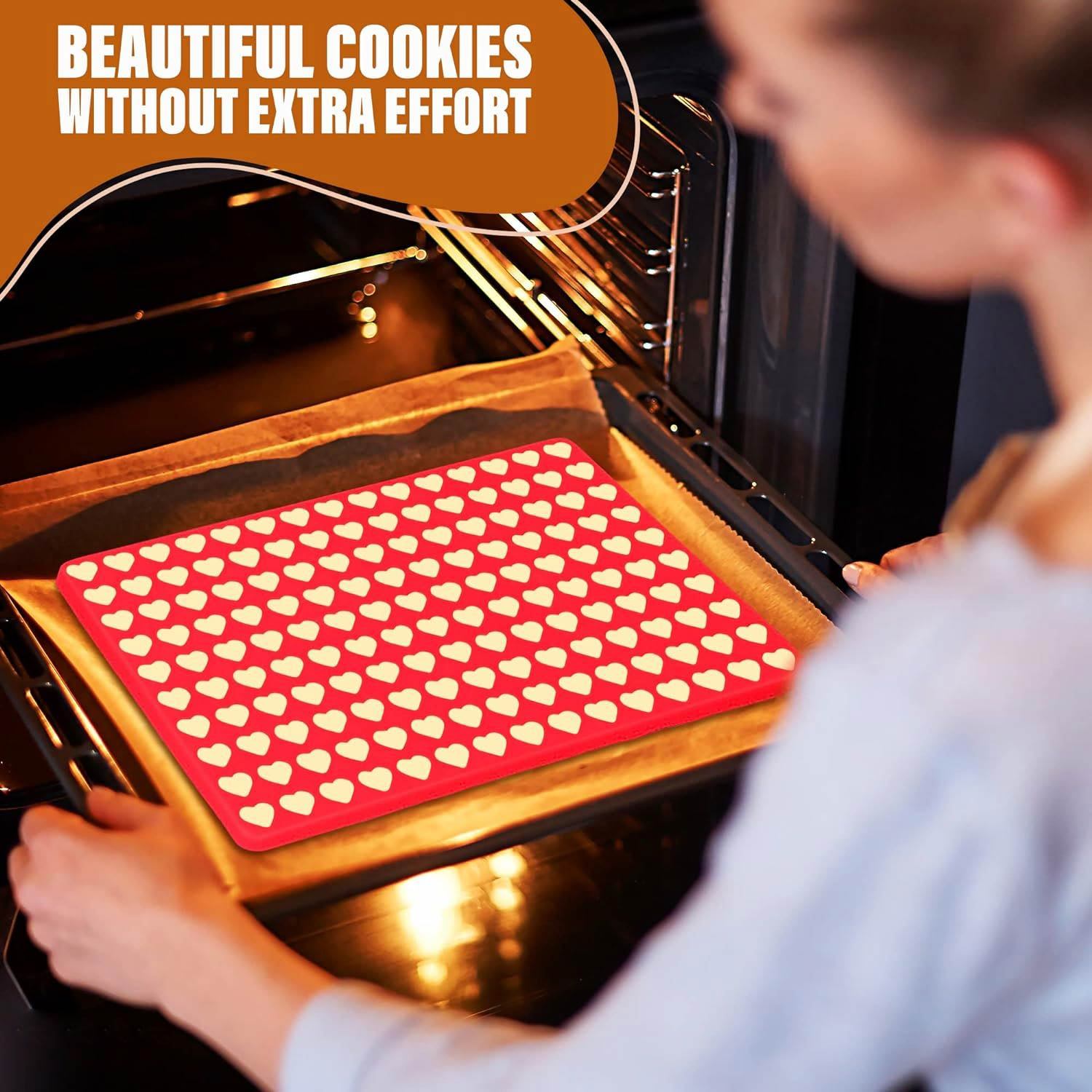 Gummies Molds Silicone Mat Mini Hearts,Mini Heart Mold - Gummies Molds Silicone Mat Mini Hearts Cute Silicone Molds for Candy Baking Mold - 15.5" x 11" Heart Shaped Silicone Molds for Baking Chocolate Molds Silicone Shapes