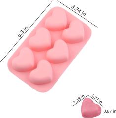 Heart Silicone Molds for Candy Soap Jelly,Heart Silicone Molds Valentine's Day Heart Chocolate Molds for Candy Ice Cube Resin Soap Jelly