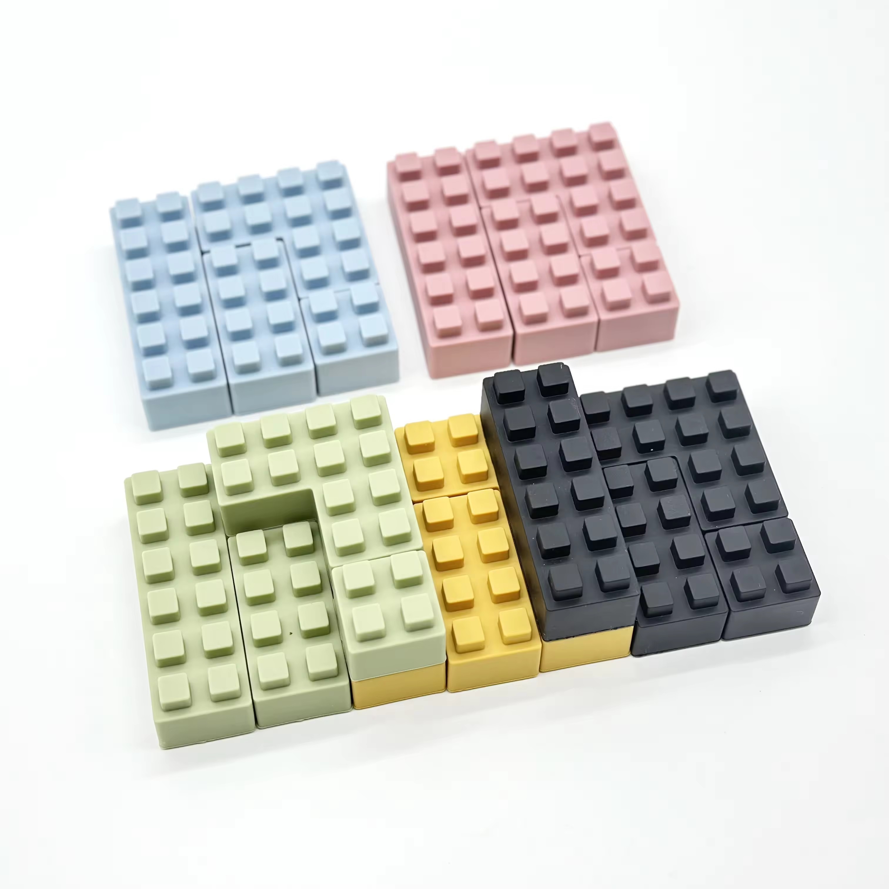 Stacking Toys Soft Building Blocks,Stacking Toys Soft Building Blocks, Silicone Montessori Educational Toy Toddler Sensory Learning, Baby Bath Toys,