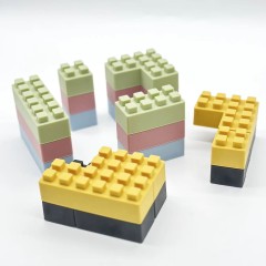 Stacking Toys Soft Building Blocks,Stacking Toys Soft Building Blocks, Silicone Montessori Educational Toy Toddler Sensory Learning, Baby Bath Toys,