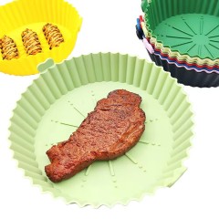 Air Fryer Silicone Liners Pot for 3 to 5 QT,Foldable Air Fryer Silicone Liners ，7.5 Inch Reusable Air Fryer Silicone Pot Fits 3 To 5 QT Air Fryer Air Fryer Basket Made Of Food Grade Silicone，air fryer reusable liners, air fryer tray liners