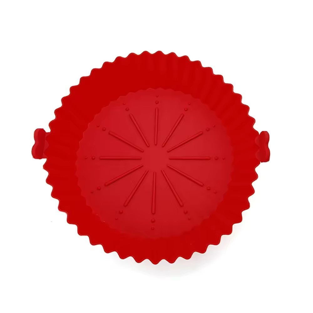 Air Fryer Silicone Liners Pot for 3 to 5 QT,Foldable Air Fryer Silicone Liners ，7.5 Inch Reusable Air Fryer Silicone Pot Fits 3 To 5 QT Air Fryer Air Fryer Basket Made Of Food Grade Silicone，air fryer reusable liners, air fryer tray liners