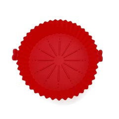 Air Fryer Silicone Liners Pot for 3 to 5 QT,Foldable Air Fryer Silicone Liners ，7.5 Inch Reusable Air Fryer Silicone Pot Fits 3 To 5 QT Air Fryer Air Fryer Basket Made Of Food Grade Silicone，air fryer reusable liners, air fryer tray liners