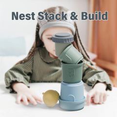 Lighthouse Stacking Cups Baby Toys,Lighthouse Stacking Cups Baby Toys, 7Pcs Silicone Soft Teething Toy & Baby Bathing Toys with Fun Educational, Best Gift Age 6+ Months