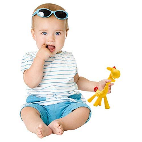 BPA Free Silicone Giraffe Baby Teether Toy,BPA Free Silicone Giraffe Baby Teether Toy with Storage Case, for 3 Months Above Infant Sore Gums Pain Relief and Baby Shower, Baby Teething Toys，teether toys for infants