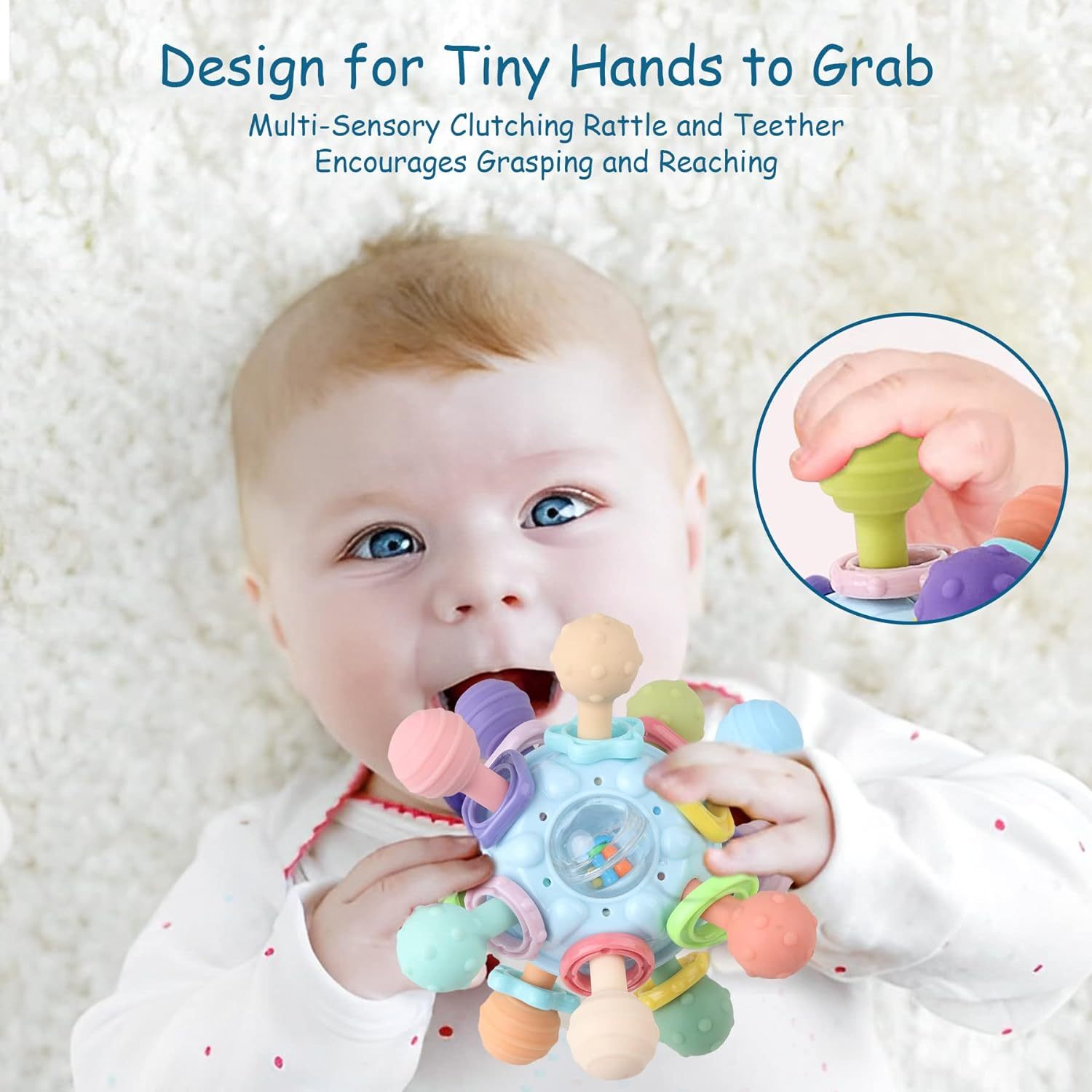 Silicone Infant Sensory Chew Rattles Toys,Baby Teething Toys - Silicone Infant Sensory Chew Rattles Toys - teether rattle toys, teether toys age - Teethers for Babies