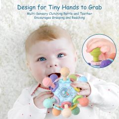 Silicone Infant Sensory Chew Rattles Toys,Baby Teething Toys - Silicone Infant Sensory Chew Rattles Toys - teether rattle toys, teether toys age - Teethers for Babies