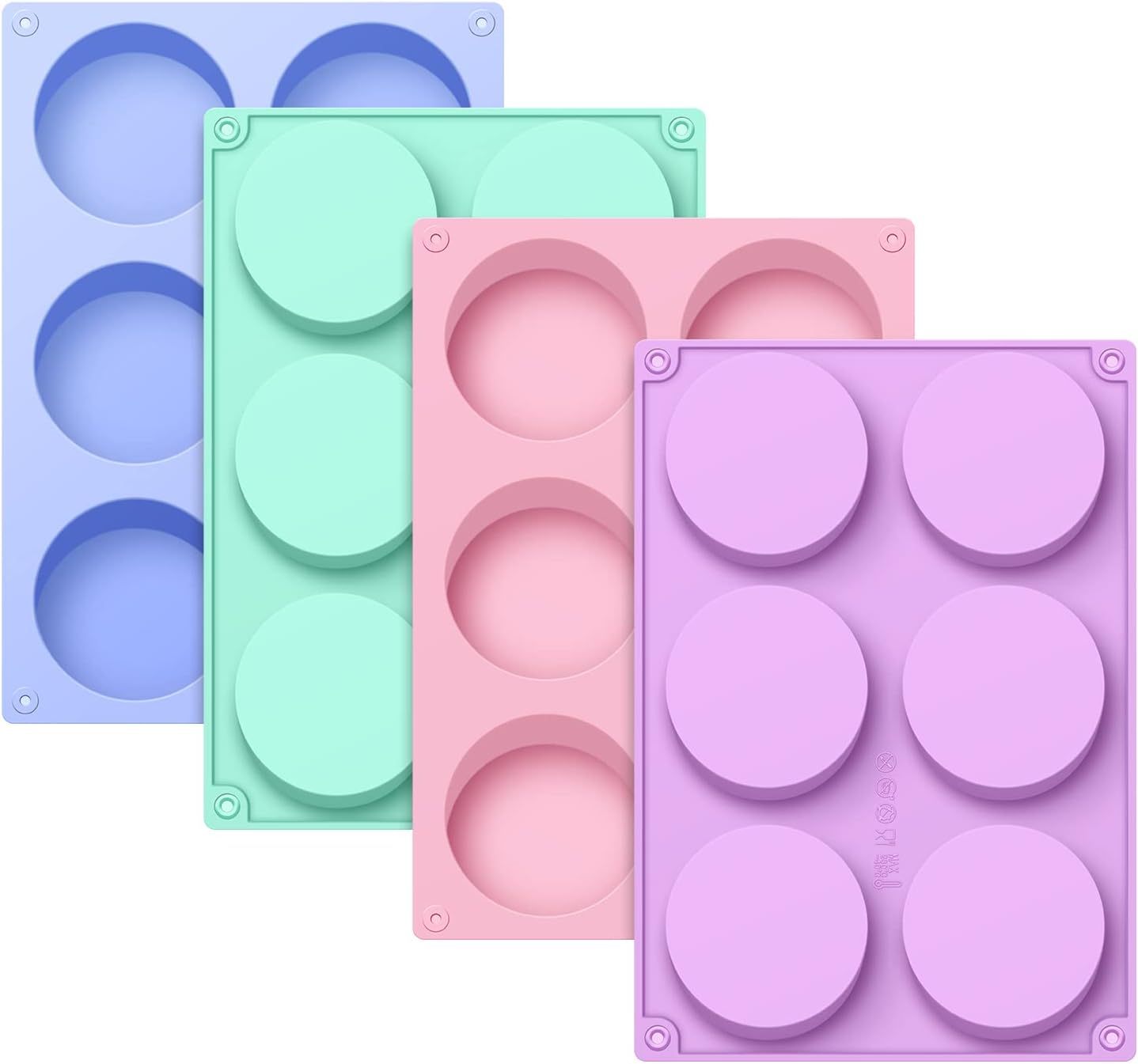 Candy Mold, Silicone Oreo Cookie Mold,Candy Mold, Silicone Oreo Cookie Mold/Chocolate molds for Candy, Cookies, Oreos, mini Soap, Cupcake, Pudding, Jello, Muffin, BPA Free and Non-Stick Cylinder Baking molds