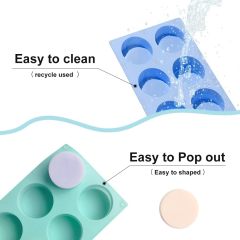 Candy Mold, Silicone Oreo Cookie Mold,Candy Mold, Silicone Oreo Cookie Mold/Chocolate molds for Candy, Cookies, Oreos, mini Soap, Cupcake, Pudding, Jello, Muffin, BPA Free and Non-Stick Cylinder Baking molds