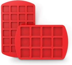 Silicone Brownie Pan with Dividers,Silicone Brownie Pan with Dividers - 12+24-Cavity Brownie Baking Pan, Non-Stick Silicone Molds for Brownie Bites, Keto Fat Bombs, Fudges and Chocolates