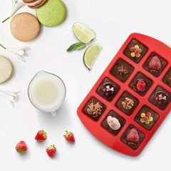 Silicone Brownie Pan with Dividers,Silicone Brownie Pan with Dividers - 12+24-Cavity Brownie Baking Pan, Non-Stick Silicone Molds for Brownie Bites, Keto Fat Bombs, Fudges and Chocolates