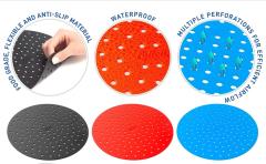 Reusable Silicone Air Fryer Liners 9 Inches,Air Fryer Silicone Liners, Non-Stick, Easy Clean, Reusable Air Fryer Liner Mats,air fryer liners with holes, air fryer paper liners walmart, best silicone liners for air fryer