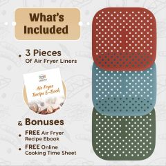 Reusable Silicone Air Fryer Liners 8.5 Inch,Reusable Silicone Air Fryer Liners 8.5 Inch - air fryer oven liners,   air fryer rubber liners,   best liners for air fryer,
