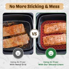 Reusable Silicone Air Fryer Liners 8.5 Inch,Reusable Silicone Air Fryer Liners 8.5 Inch - air fryer oven liners,   air fryer rubber liners,   best liners for air fryer,