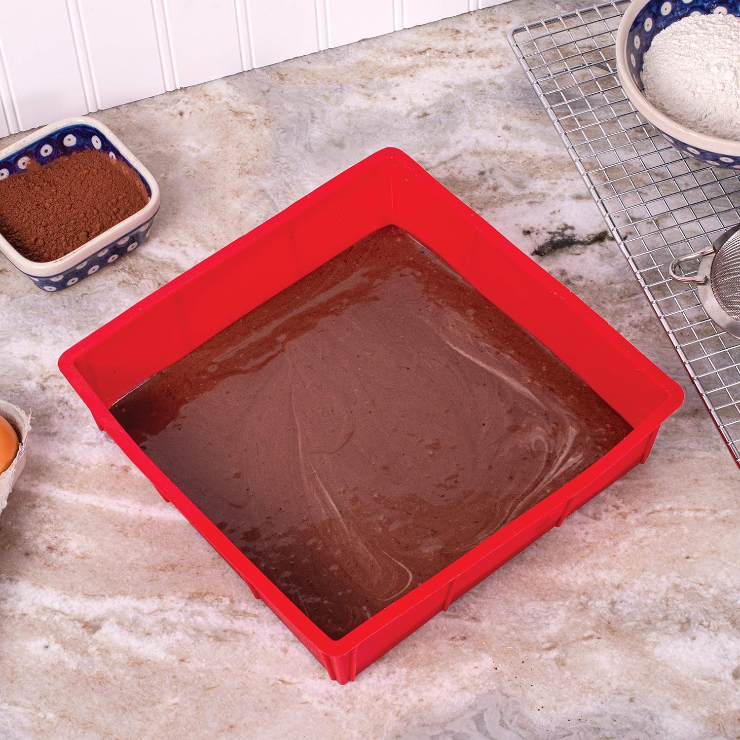 Baking Silicone 9-Inch Square Cake Pan,Baking Silicone 9-Inch Square Cake Pan, BPA Free, Non-Stick Grade Silicone, silicone baking mold