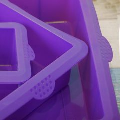 Silicone Cake Mold Baking Pans Set,Square Cake Pan Set Silicone Cake Mold Baking Pans for 3 Tier Cake Layer Tin, 9 Inch, 6 Inch, 3 Inch