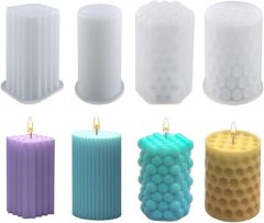 Cylinder Candle Molds,,Cylinder Candle Molds,Candle Molds Cylinder Light Resin Mold for Making Candles, Soaps, Flower Specimen, Insect Specimen, DIY Clay Molds