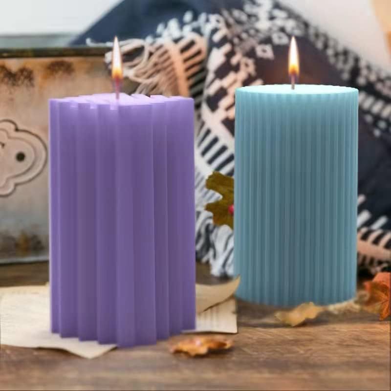 Cylinder Candle Molds,,Cylinder Candle Molds,Candle Molds Cylinder Light Resin Mold for Making Candles, Soaps, Flower Specimen, Insect Specimen, DIY Clay Molds