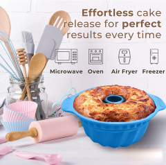 Silicone Bundt Cake Pan Nonstick,Silicone Bundt Cake Pan Nonstick - Bundt Pan Nonstick Bakeware Sets - Silicone Cake Molds - Silicone Pans for Baking - bakeware set,  bakeware baking set,    best bakeware set, bakeware pan set
