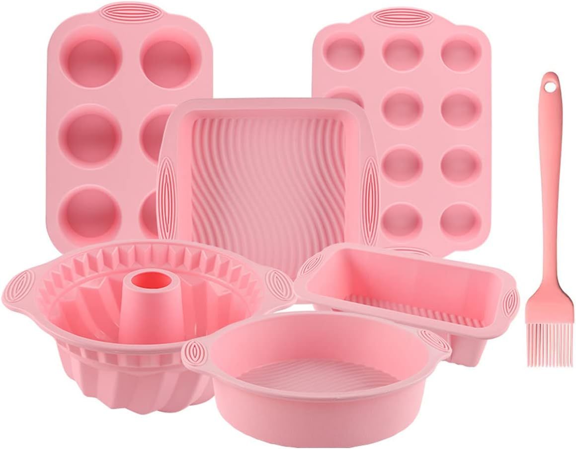 Silicone Bakeware Set, 7set Baking Cake Pan,Silicone Bakeware Set, 7set Baking Cake Pan, non stick bakeware set,  bakeware silicone set, good bakeware set