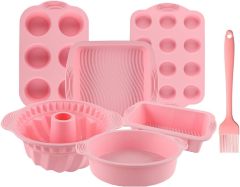 Silicone Bakeware Set, 7set Baking Cake Pan,Silicone Bakeware Set, 7set Baking Cake Pan, non stick bakeware set,  bakeware silicone set, good bakeware set