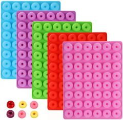 Silicone Nonstick Ring Gummy Candy Molds,Donut Candy Mold,Silicone Nonstick Ring Gummy Candy Molds for Chocolate Jelly Ice Cube Candy Pralines Caramels Ganache Snacks， Baking Candy Cake Decoration