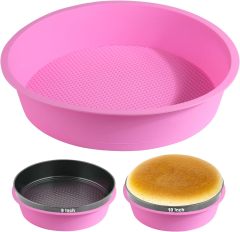 Silicone Cheesecake Pan,Cheesecake Pan Protector for 9,9.5,10 Inch Round Springform Pan,Silicone Cheesecake Water Bath Pan,Preventing Water from Entering the Spring Form Pans,Springform Pans Accessories