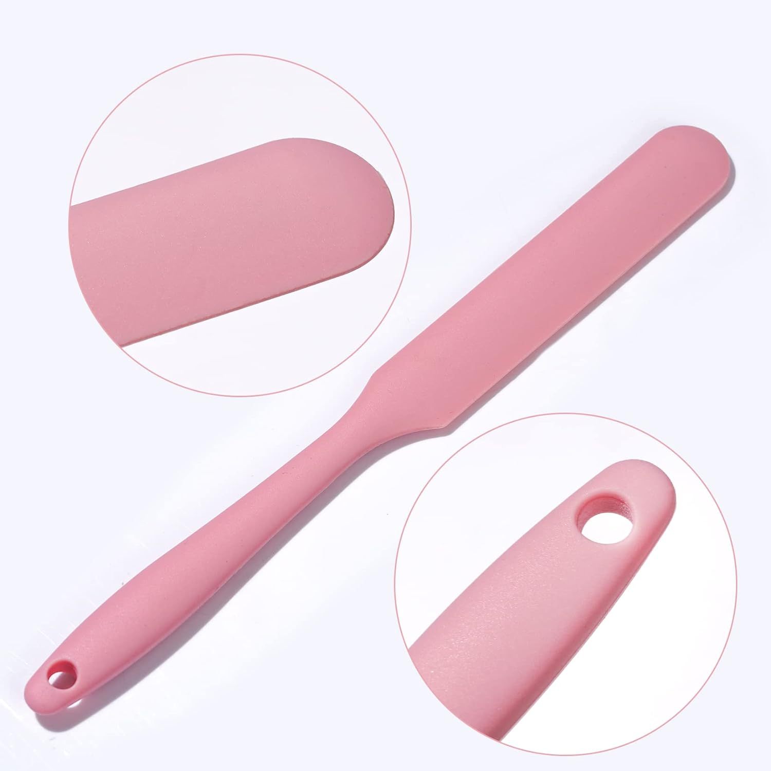Silicone Spatula,Silicone Spatula Heat Resistant Cake Cream Butter Spatulas Mixing Batter Scraper Non-Stick Flexible Baking Cooking Tool 4 Colors