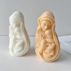 Maria Silicone Mold Mary and Jesus Mold,Maria Mold Mary and Jesus Mold Nativity Scene Mold Resin Casting Mold Soap Making Molds Silicone Mold for Candle Home Decorate Mold Candle Making Mold 3D Animal Mold