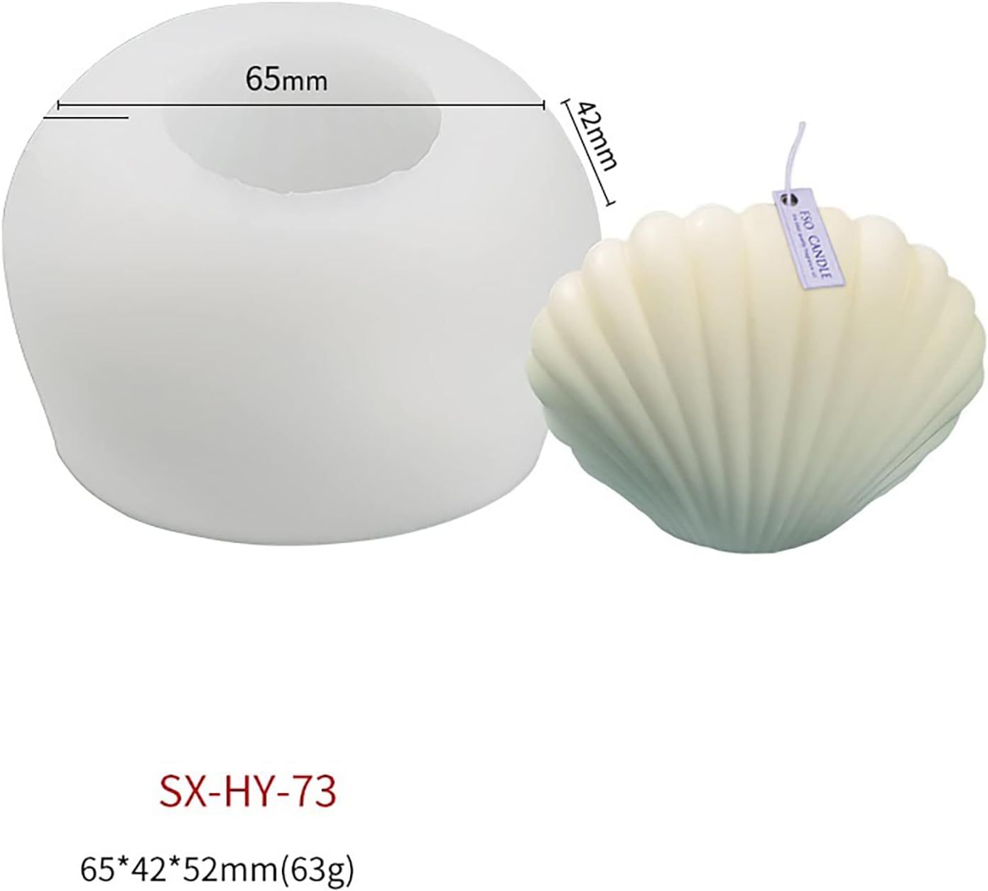 Shell silicone mold Conch Resin Mold,4 Pack Shell Mold Shell silicone mold Conch Resin Mold Sea Shell Silicone Mold For Candles Soap Mold Candle Making Mold