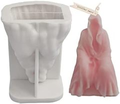 Skull Shape Silicone Mold,Skull Candle Making Molds Skull Head Halloween Candle Mold Skull Shape Silicone Mold for Candles Resin Mold Chocolate Silicone Mold Chocolate Mold DIY Aromatherapy Decoration Mold Ghost Mold