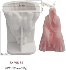 Skull Shape Silicone Mold,Skull Candle Making Molds Skull Head Halloween Candle Mold Skull Shape Silicone Mold for Candles Resin Mold Chocolate Silicone Mold Chocolate Mold DIY Aromatherapy Decoration Mold Ghost Mold