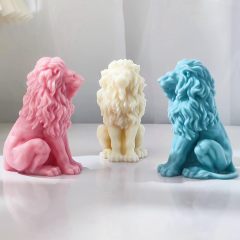 3D Crown Lion Candle Mold,3D Crown Lion Candle Mold Animal Mold Lion Soap Mold Silicone Mold for Resin Candle Mold Handmade Candle Mold Soap Mold Candle Making Mold Bubble Soap Making Molds Craft Supplies